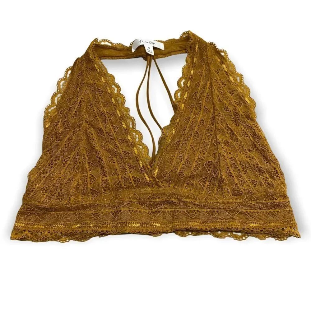 Active USA Small Lace halter Bralette